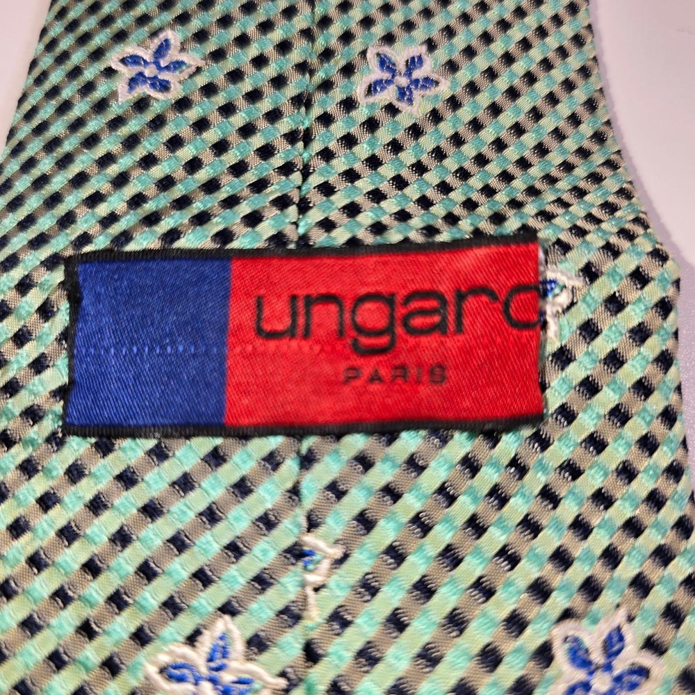 Designer Ties Bundle of 3 Ungaro Paris + Charles Ton Italy + Man to Man Floral - Picture 13 of 16